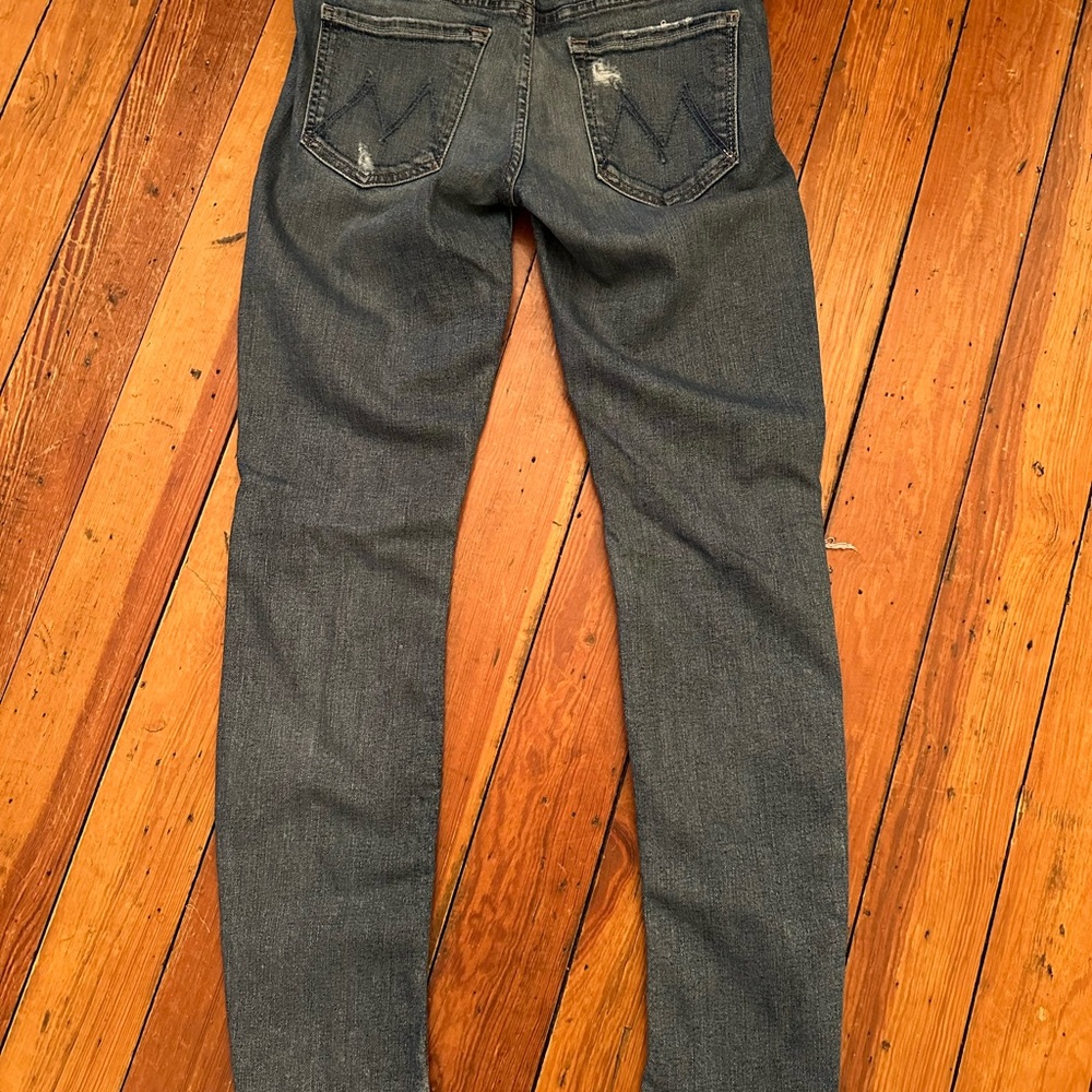 Mother Jeans The Looker, Songs of the Cowboy Sz 27 Skinny Distressed - Picture 7 of 12